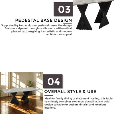 PERILLA Marble Dining Table - Td Furniture