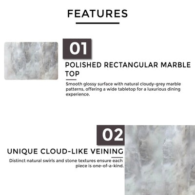 REVA Marble Dining Table Td Furniture