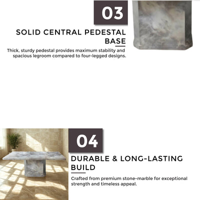 REVA Marble Dining Table Td Furniture
