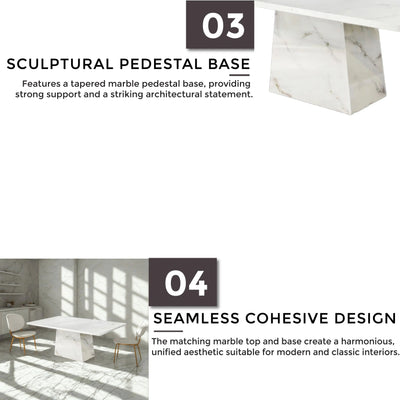 TREVA Marble Dining Table Td Furniture