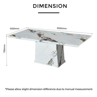 DELSA Marble Dining Table Td Furniture