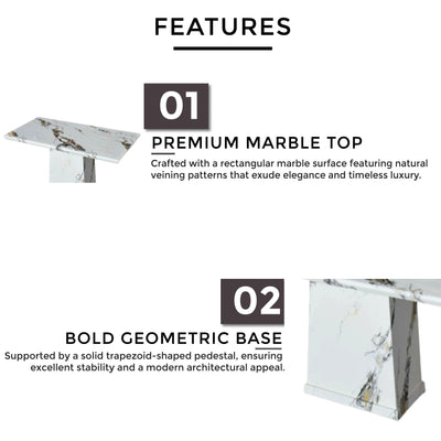 DELSA Marble Dining Table Td Furniture