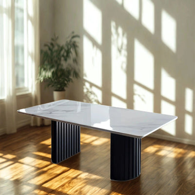 ELICE NATURAL Marble Table Td Furniture
