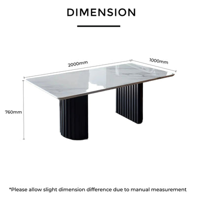 ELICE NATURAL Marble Table Td Furniture