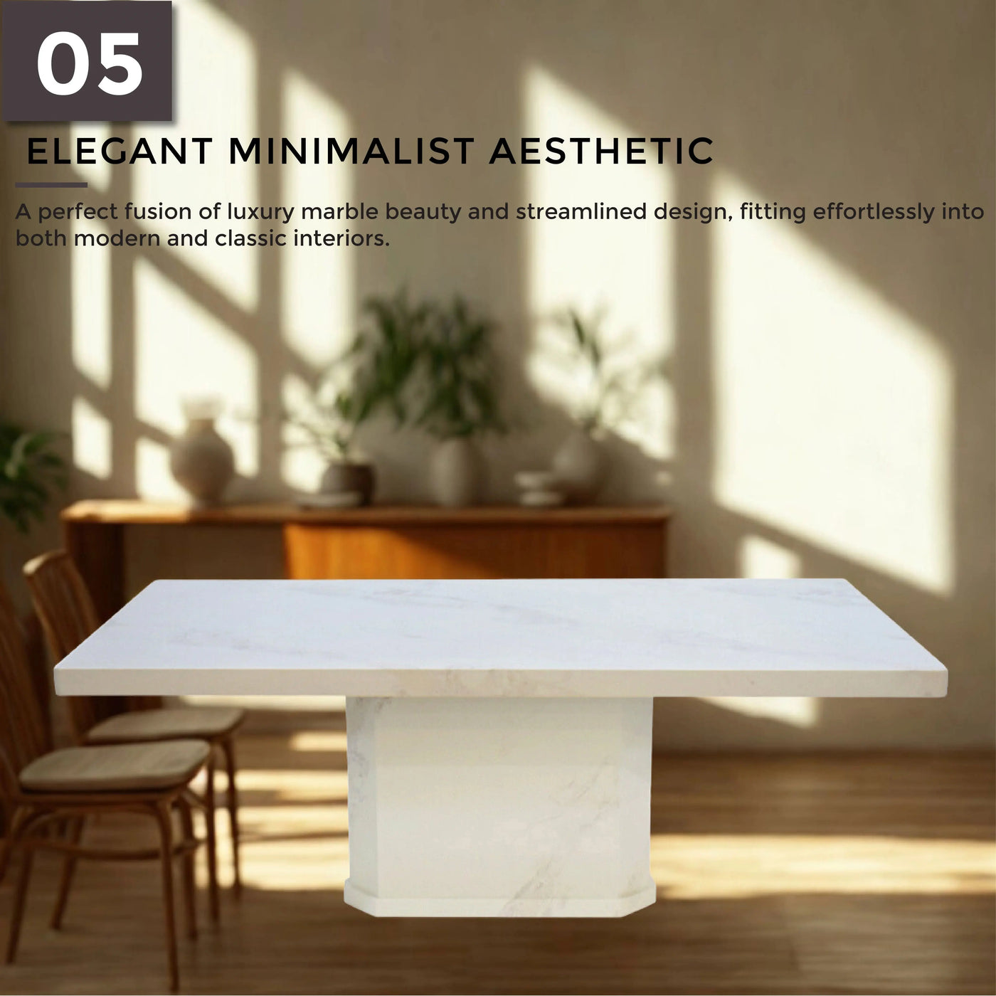 MOUNI Marble Dining Table Td Furniture