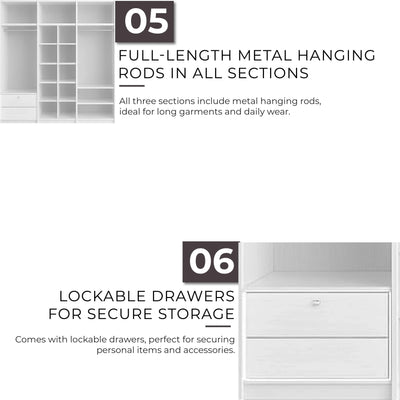 ELLICYIA Modern Wardrobe Td Furniture