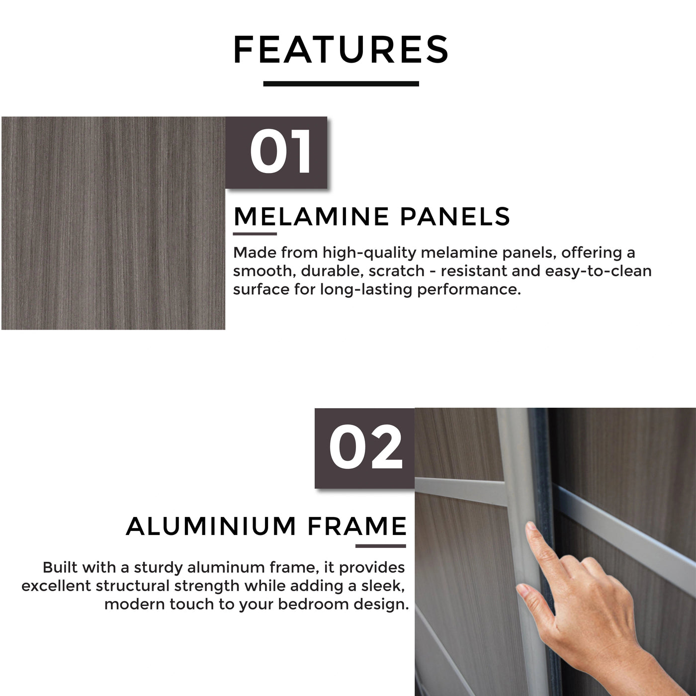 XARINA Sliding Door Wardrobe Td Furniture