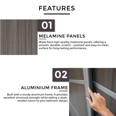 XARINA Sliding Door Wardrobe Td Furniture