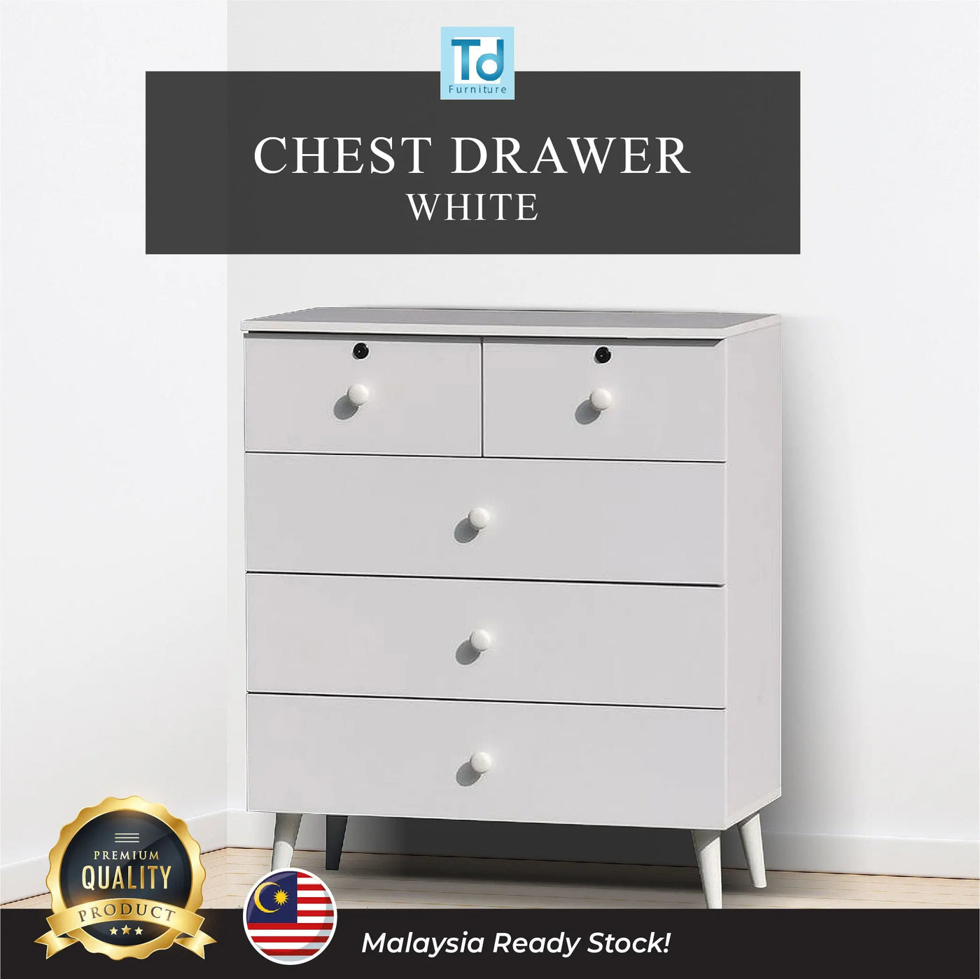 VICTORIA WALNUT  Chest Of Drawer Td Furniture