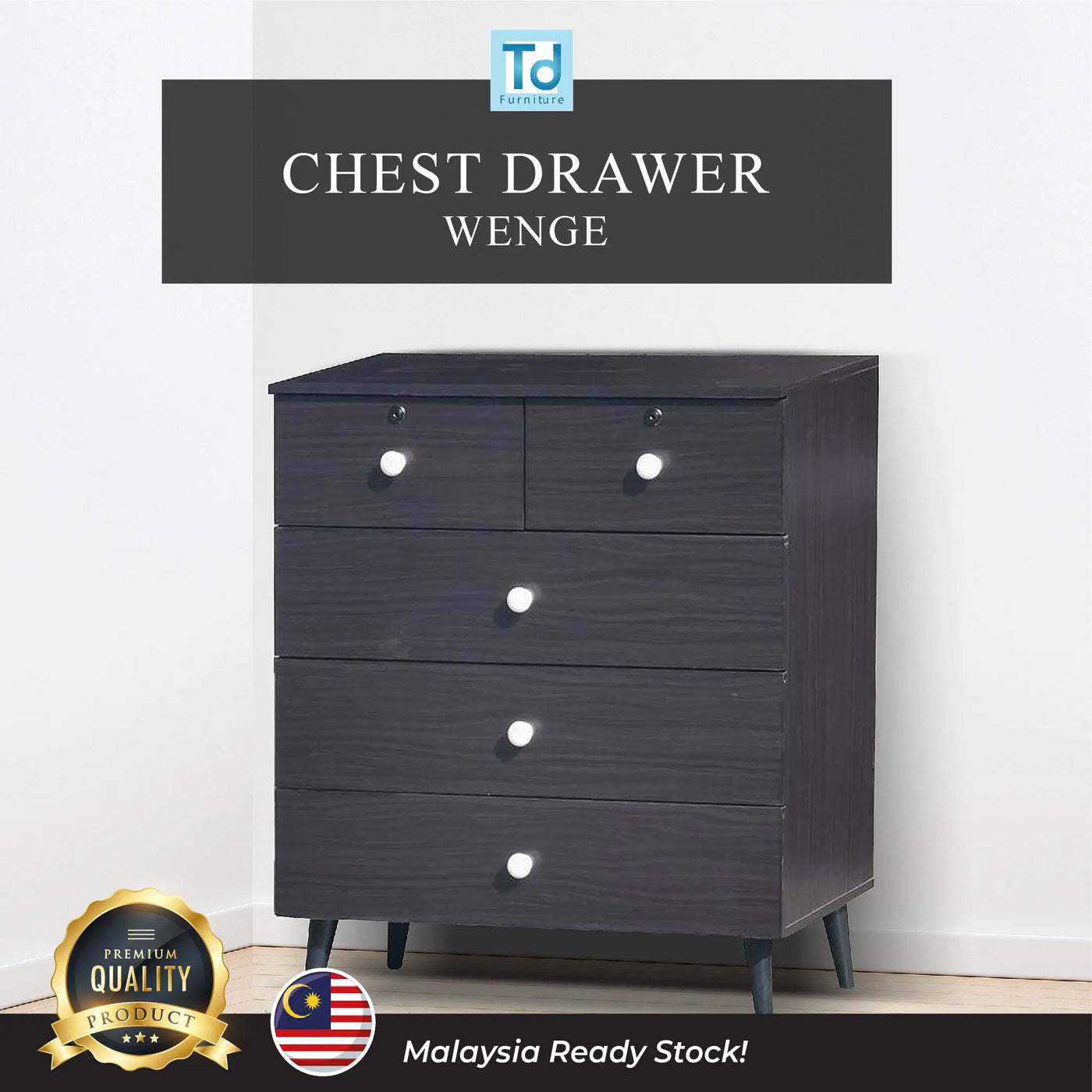 VICTORIA WALNUT  Chest Of Drawer Td Furniture