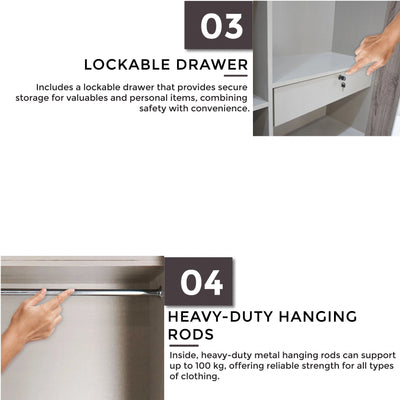 LILO 2 Sliding Door Wardrobe Td Furniture