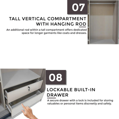 NUVORA Modular Wardrobe Td Furniture
