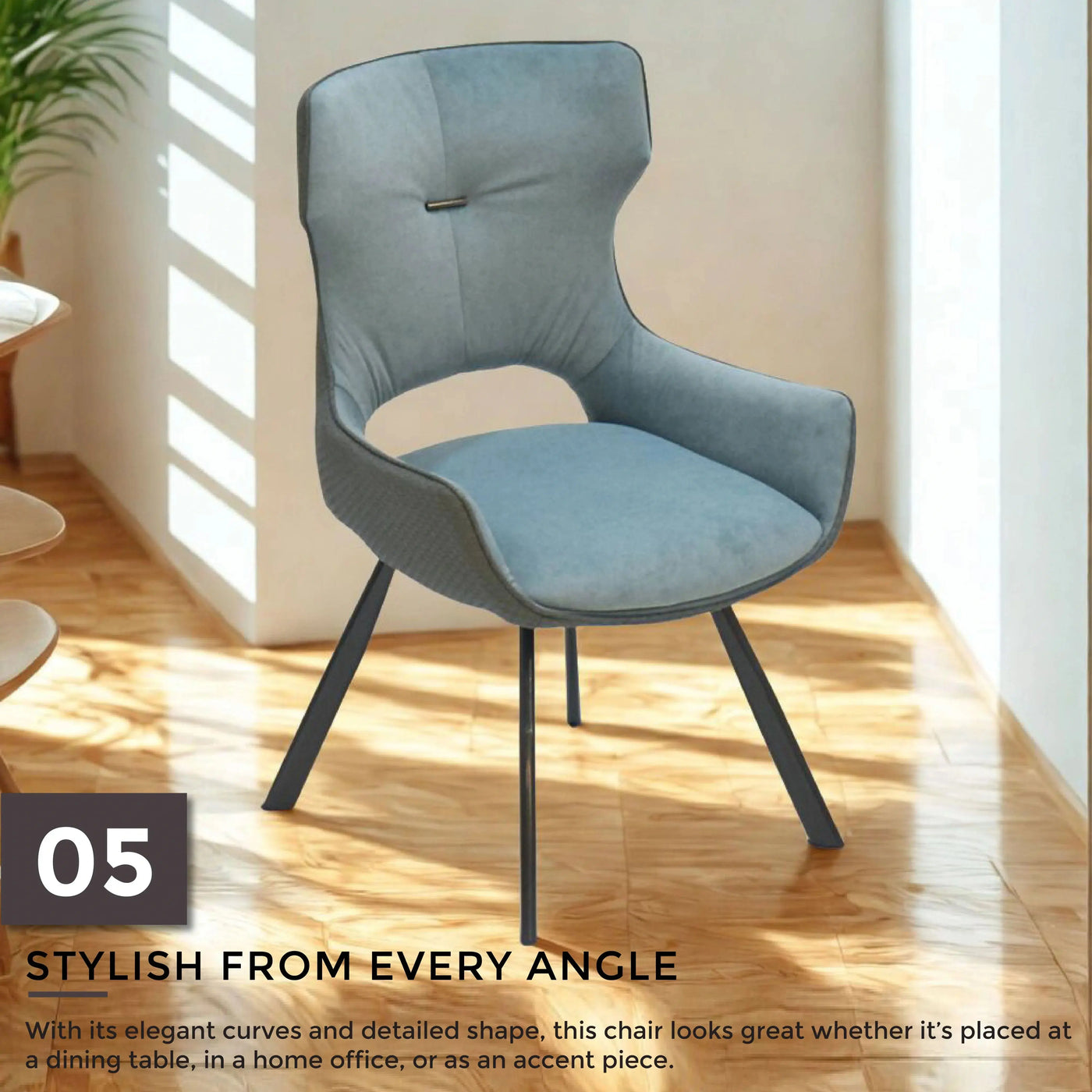 LIORA Dining Chair Blue Td Furniture