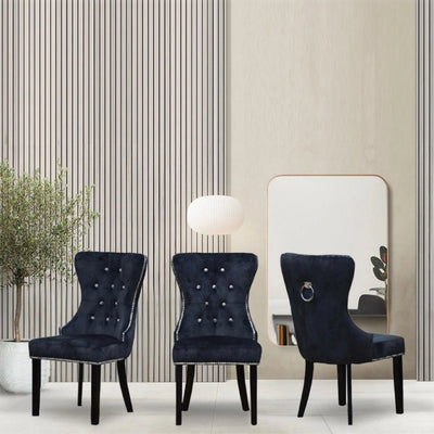 ELIZE Dining Chair Dark Grey Td Furniture