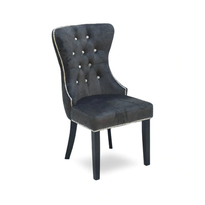 ELIZE Dining Chair Dark Grey Td Furniture