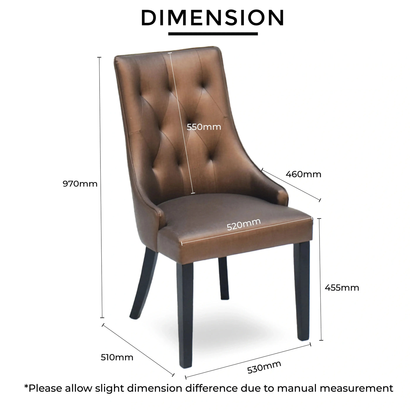 QUEEN Dining Chair Brown Td Furniture