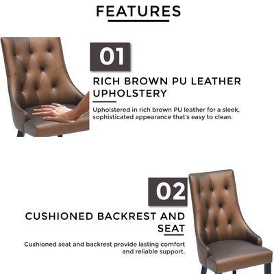 QUEEN Dining Chair Brown Td Furniture