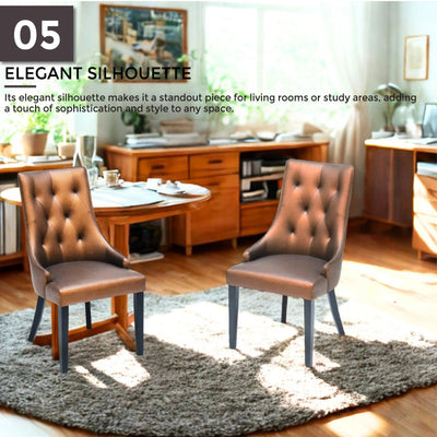 QUEEN Dining Chair Brown Td Furniture