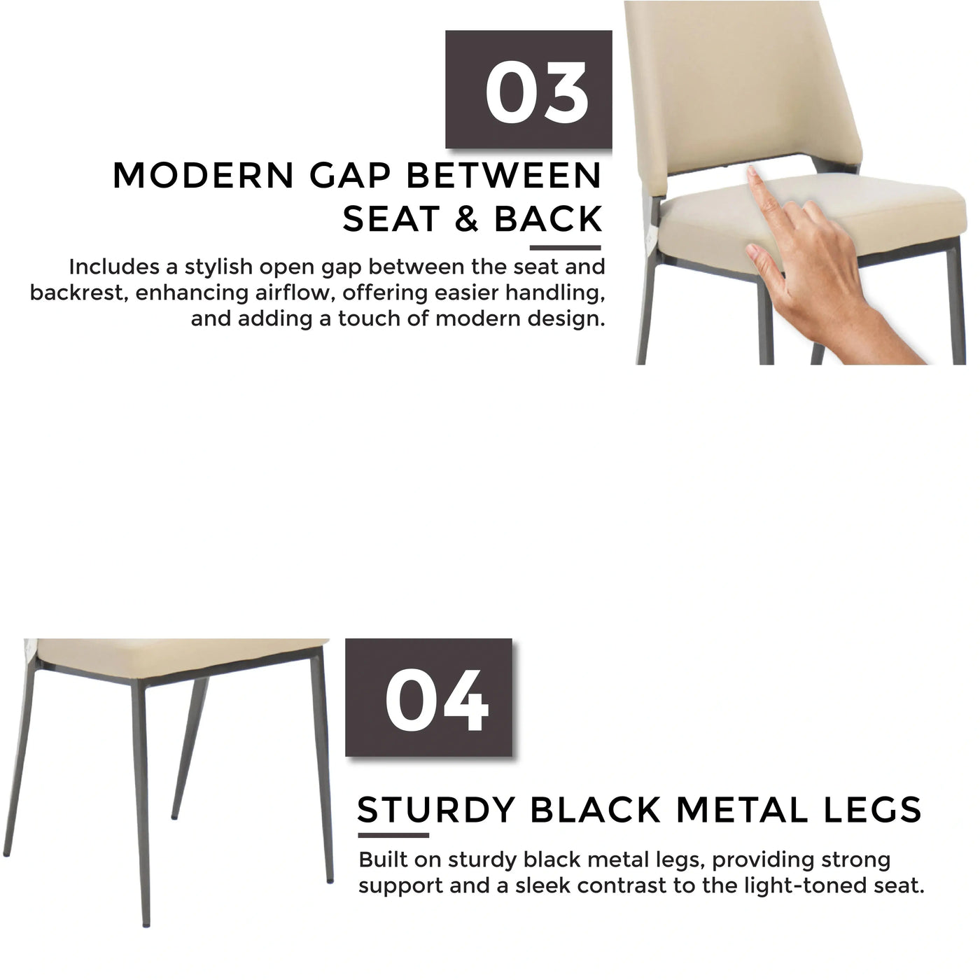 TESSA Pet PU Dining Chair Td Furniture