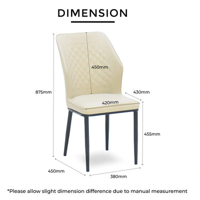 ELANI Dining Chair Light Grey Td Furniture