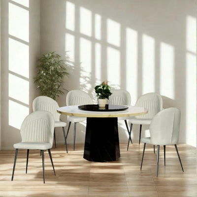 HEYRA Dining Chair Beige Td Furniture