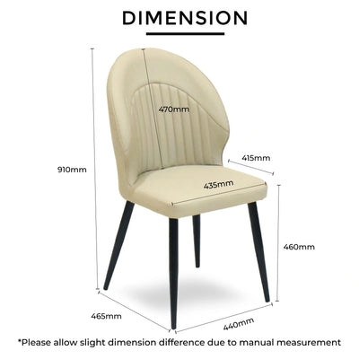 HEYRA Dining Chair Beige Td Furniture