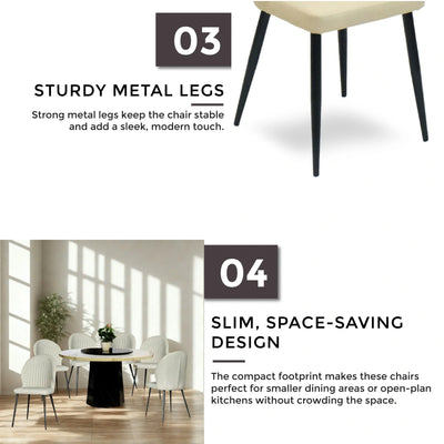 HEYRA Dining Chair Beige Td Furniture